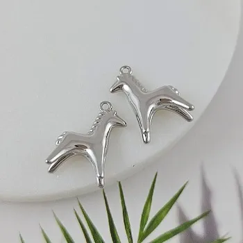 УЦЕНКА Подвеска Лошадь 18.2x13х6.6 мм родиевое покрытие (9950-Р-УЦ)