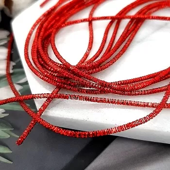 5 гр. Канитель / трунцал 1,5 мм красный (4762) купить в #REGION_P# | Заказать в интернет-магазине Viva Beads
