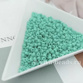 7 гр. Бисер японский MIYUKI размер 11 Opaque Turquoise Green, 2x1.3 мм (7316-RR412L) 7 гр. Бисер японский MIYUKI размер 11 Opaque Turquoise Green, 2x1.3 мм (7316-RR412L)