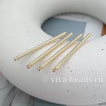 Подвеска Палочка 35x2 мм позолота (3295-35-З) Подвеска Палочка 35x2 мм позолота (3295-35-З)