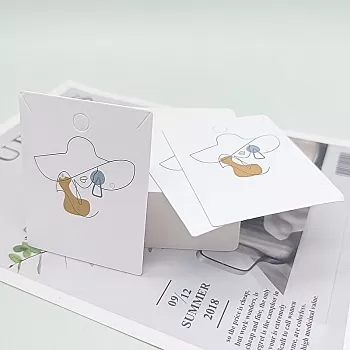 Бумажный дисплей для украшений 6.2x4.9x0.04 см (7705) для бижутерии купить с доставкой по России | Интернет-магазин Viva Beads