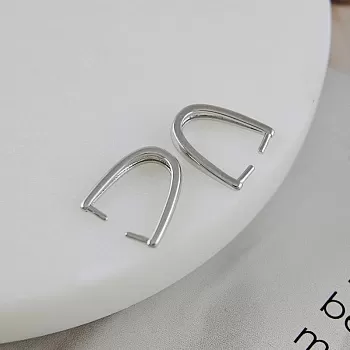 УЦЕНКА Бейл зажимной 12.7x8.7x2.5 мм с родиевым покрытием (9916-Р-УЦ) купить с доставкой по России | Интернет-магазин Viva Beads