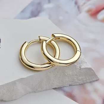 Швензы кольца, бублики, конго 21х3 мм позолота 14К (5121-З) купить с доставкой по России | Интернет-магазин Viva Beads