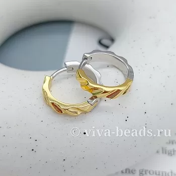 Швензы кольца (бублики, конго) 18х3.5 мм биколор (7419-БК) Швензы кольца (бублики, конго) 18х3.5 мм биколор (7419-БК)