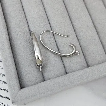 УЦЕНКА Швензы крючки 29х4.5 мм родиевое покрытие (5670-Р-УЦ)