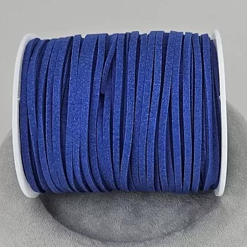1 м Шнур замшевый иск. 2.4-2.5 мм темно-синий (8092-ТС) купить с доставкой по России | Интернет-магазин Viva Beads