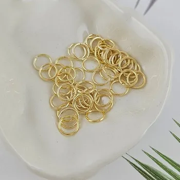 10 шт. Колечки соединительные 7х0.8 мм позолота 14К (8884-З) соединительные колечки и кольца-коннекторы купить с доставкой по России | Интернет-магазин Viva Beads