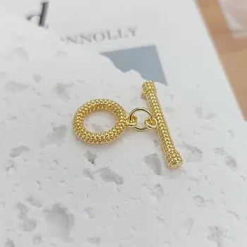 Замок тоггл кольцо 11 мм позолота 14к (7678-З) замок для украшений купить с доставкой по России | Интернет-магазин Viva Beads