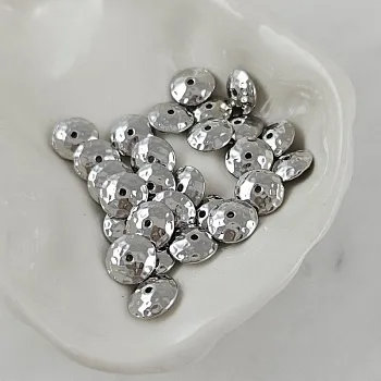 1 шт. Бусина разделитель 8х3 мм текстурированная, родиевое покрытие (10105-Р) купить с доставкой по России | Интернет-магазин Viva Beads