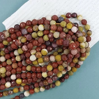 Нить 19 см Яшма мукаит граненая бусина 6 мм (6099-6)  купить в Воронеже | Заказать в интернет-магазине Viva Beads
