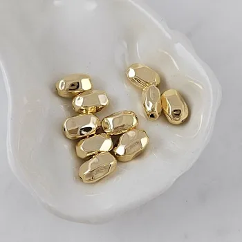 УЦЕНКА 1 шт. Бусина разделитель овальная 11.4х7х5.8 мм позолота 14К (10098-З-УЦ)