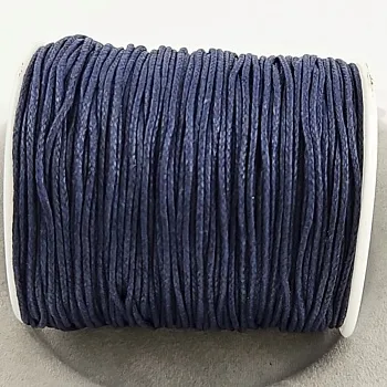 5 м Шнур вощеный хлопковый 1-1.1 мм темно-синий (2010 1 СИН) купить с доставкой по России | Интернет-магазин Viva Beads