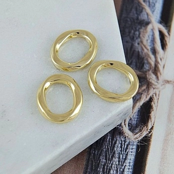 Кольцо коннектор Овал 13.5x11.5x2 мм позолота 14К (9699-З) купить с доставкой по России | Интернет-магазин Viva Beads