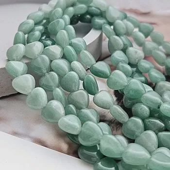 1 шт. Авантюрин натуральный бусина сердце 10 мм зеленый (8572) для бижутерии купить с доставкой по России | Интернет‑магазин Viva Beads