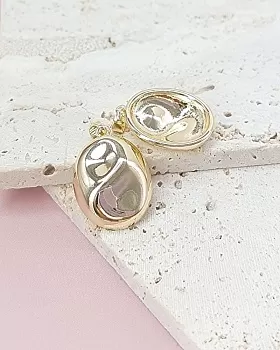 Подвеска кулон овальный  22х16.4 мм позолота (8043-З) купить с доставкой по России | Интернет-магазин Viva Beads