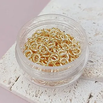 10 шт. Колечки соединительные 5х1 мм позолота 14К (7884-З) соединительные колечки и кольца-коннекторы купить с доставкой по России | Интернет-магазин Viva Beads