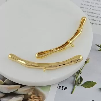 УЦЕНКА Бейл коннектор 63x16x6 мм позолота 14К (9877-З-60-УЦ) купить с доставкой по России | Интернет-магазин Viva Beads