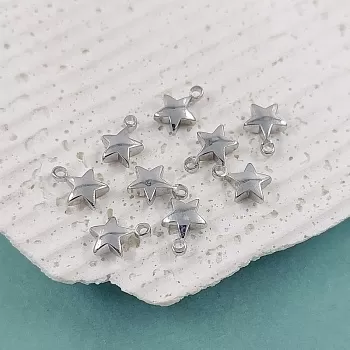 Подвеска Звезда 7х5 мм родиевое покр. (6020-Р)