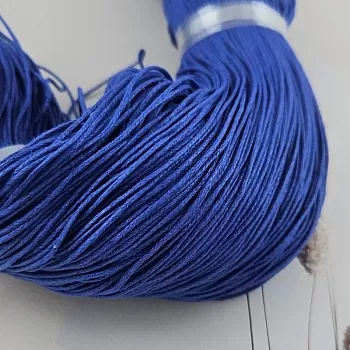 5 м Шнур вощеный 1 мм синий (2010-СИН) купить с доставкой по России | Интернет-магазин Viva Beads