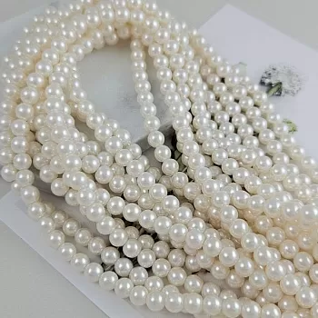 Нить 39 см Жемчуг Майорка 6-6.2 мм, жемчужный (9737-6) купить в Воронеже | Заказать в интернет-магазине Viva Beads
