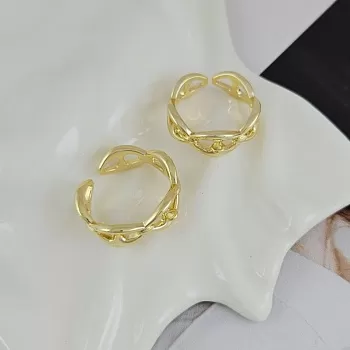 Основа для кольца с петелькой, свободный размер позолота 14К (9909-З) купить с доставкой по России | Интернет-магазин Viva Beads