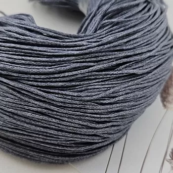 5 м Шнур вощеный 1 мм серый (2010-СЕР) купить с доставкой по России | Интернет-магазин Viva Beads