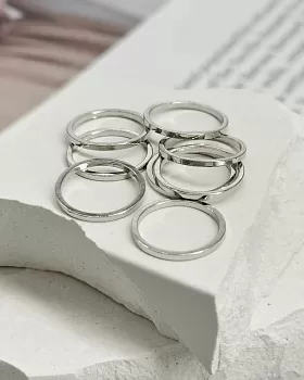 1 шт. Коннектор кольцо 12x1 мм родиевое покрытие (7332-12-Р) купить с доставкой по России | Интернет-магазин Viva Beads