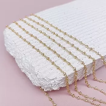 10 см Цепь с шариками 1.2 мм (толщина) позолота (7789-З) купить в Воронеже | Заказать в интернет-магазине Viva Beads
