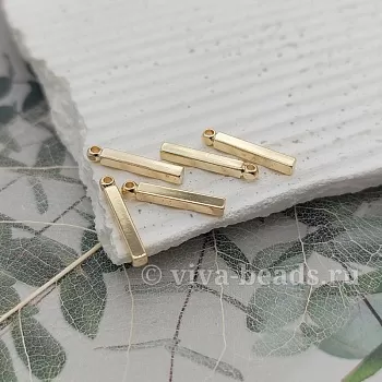 УЦЕНКА Подвеска палочка 15x2x2 мм позолота (4283-15-З-УЦ)