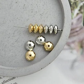 УЦЕНКА 1 шт. Бусина разделитель мятый диск 8х4 мм позолота 14к (8860-8-З-УЦ) купить с доставкой по России | Интернет-магазин Viva Beads