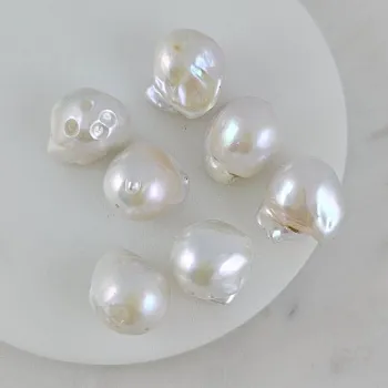 УЦЕНКА 1 шт. Жемчуг барочный крупный 15.5-18.5х17-21 мм А+, белый (9925-УЦ)