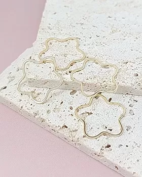 Подвеска-коннектор Цветок 20 мм позолота (7955-З)