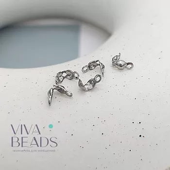 10 шт. Каллоты 5x2.5 мм сталь (7492) купить с доставкой по России | Интернет-магазин Viva Beads