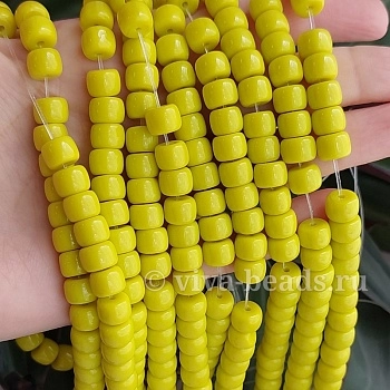 10 шт. Рондель 8х6 мм желто-салатовый стекло (6491-ЖСАЛ) купить с доставкой по России | Интернет-магазин Viva Beads