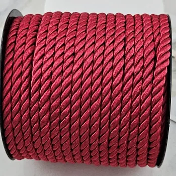 50 см Шнур витой нейлоновый ок. 5 мм красно-малиновый (10166-КМАЛ) купить с доставкой по России | Интернет-магазин Viva Beads