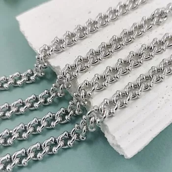 10 см Цепь 7 мм /ширина/ цвет родиевое покр. (4642-Р) купить в Воронеже | Заказать в интернет-магазине Viva Beads
