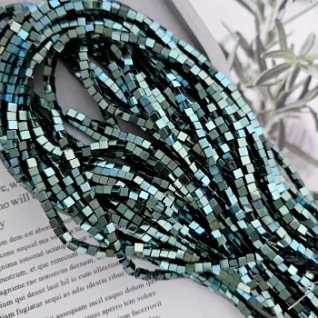 Нить 40 см Гематит куб 3x3х3 мм зеленый (6531) для бижутерии купить с доставкой по России | Интернет‑магазин Viva Beads