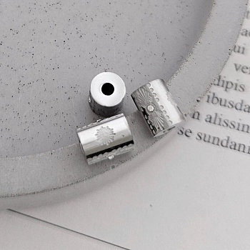 1 шт. Бусина разделитель трубочка с кристаллом 7.7х5.9 мм нержавеющая сталь (8937) купить с доставкой по России | Интернет-магазин Viva Beads