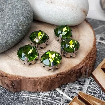 Шатон 8 мм в оправе Olivine (4315/6) купить в #REGION_P# | Заказать в интернет-магазине Viva Beads
 Шатон 8 мм в оправе Olivine (4315/6) купить в #REGION_P# | Заказать в интернет-магазине Viva Beads