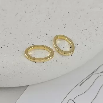 Кольцо коннектор овальное 15x10х1.8 мм позолота 14К (9478-З) купить с доставкой по России | Интернет-магазин Viva Beads
