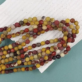 Нить 19 см Яшма мукаит граненая бусина 4 мм (6099-4)  купить в Воронеже | Заказать в интернет-магазине Viva Beads
