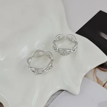 Основа для кольца с петелькой, свободный размер, родиевое покрытие (9909-Р) купить с доставкой по России | Интернет-магазин Viva Beads