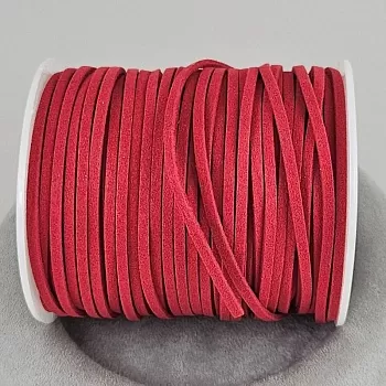 1 м Шнур замшевый иск. 2.4-2.5 мм холодный красный (8092-КР) купить с доставкой по России | Интернет-магазин Viva Beads