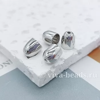 Концевик 6.9х7.8 мм вн. d 5.8 мм родиевое покр. (2466) купить в Воронеже | Заказать в интернет-магазине Viva Beads
 Концевик 6.9х7.8 мм вн. d 5.8 мм родиевое покр. (2466) купить в Воронеже | Заказать в интернет-магазине Viva Beads
