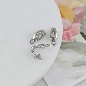 УЦЕНКА Бейл разъемный 13х4.6х5 мм, родиевое покрытие (4903-13-Р-УЦ)