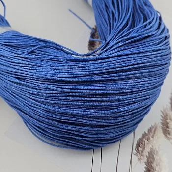 5 м Шнур вощеный 1 мм небесно-голубой (2010-ГОЛ) купить с доставкой по России | Интернет-магазин Viva Beads