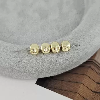  УЦЕНКА 1 шт. Бусина разделитель фри форм 5.7х7х5.3 мм позолота 14К (9375-З-УЦ) купить в Воронеже | Заказать в интернет-магазине Viva Beads
