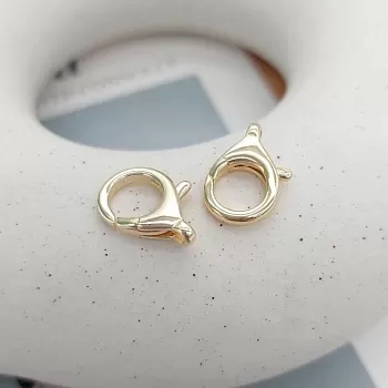 Замок карабин 16.3х10.7 мм позолота 14К (7674-З) купить в Воронеже | Заказать в интернет-магазине Viva Beads
