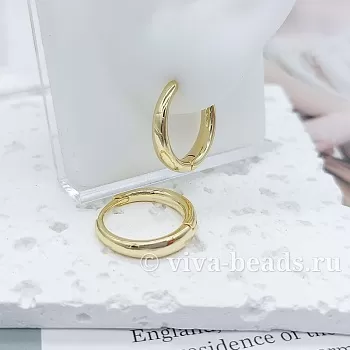Швензы кольца, бублики, конго на утолщение 20х4.4 мм позолота (7149-З) Швензы кольца, бублики, конго на утолщение 20х4.4 мм позолота (7149-З)