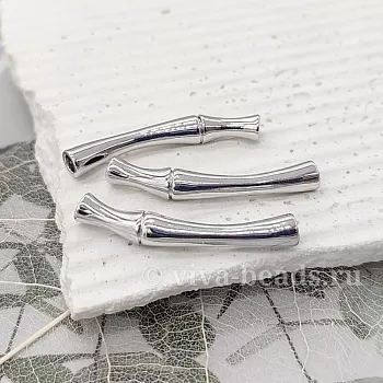 УЦЕНКА 1 шт. Бусина разделитель трубочка Бамбук 30х4.4 мм род. покр. (6854-Р)-УЦ купить в Воронеже | Заказать в интернет-магазине Viva Beads
